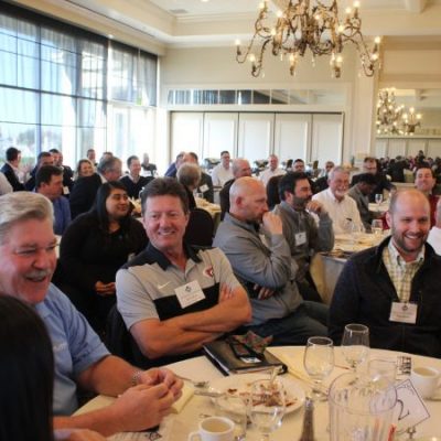 Groupshot of people at the Construction Forecast Breakfast at Brookside Golf & Country Club, Stockton, CA
